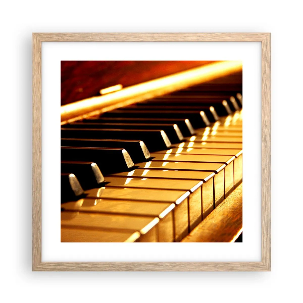 Póster en marco roble claro - Posibilidades ilimitadas - 40x40 cm