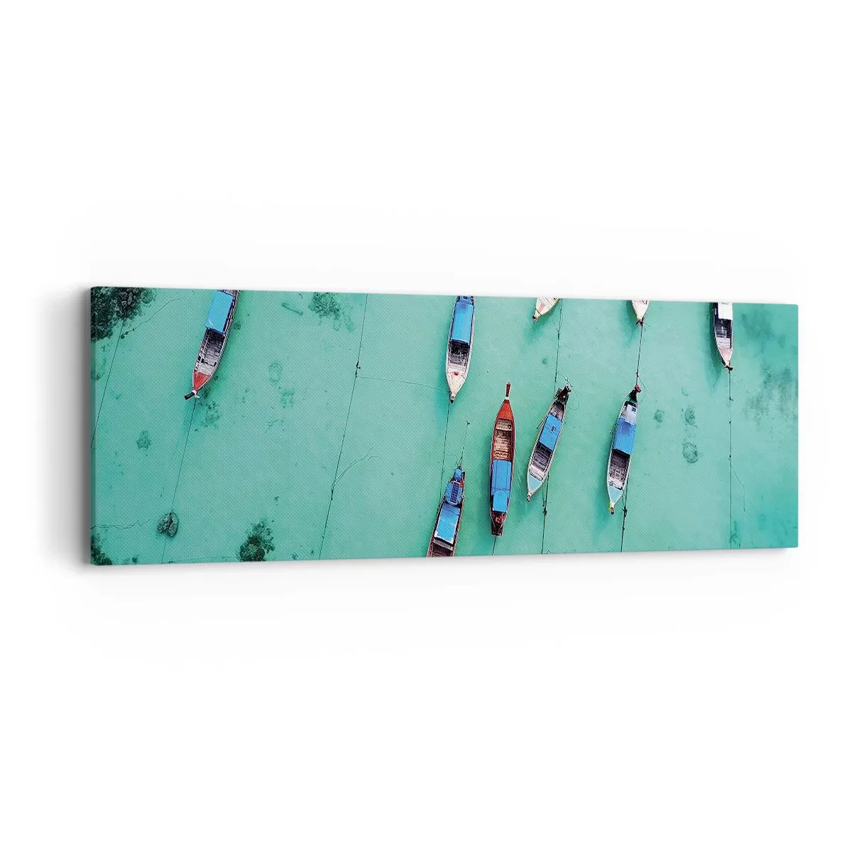 Cuadro sobre lienzo - Impresión de Imagen - En alegre espera - 90x30 cm