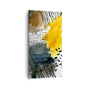 Cuadro sobre lienzo - Impresión de Imagen - Reunión de los elementos - 65x120 cm