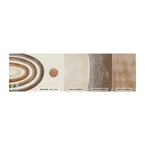 Muestra de fotomural Premium Canvas - En otro mundo - Abstracción, Pedazo, Diseño - 100x30 cm