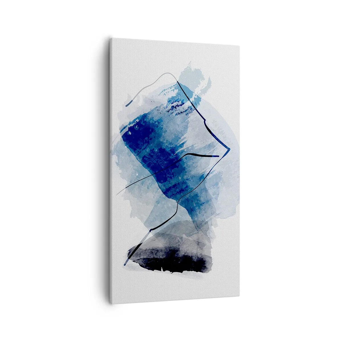 Cuadro sobre lienzo - Impresión de Imagen - Montaña helada - 55x100 cm