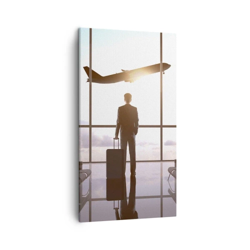 Cuadro sobre lienzo - Impresión de Imagen - Tienes tiempo, tranquilo - 45x80 cm