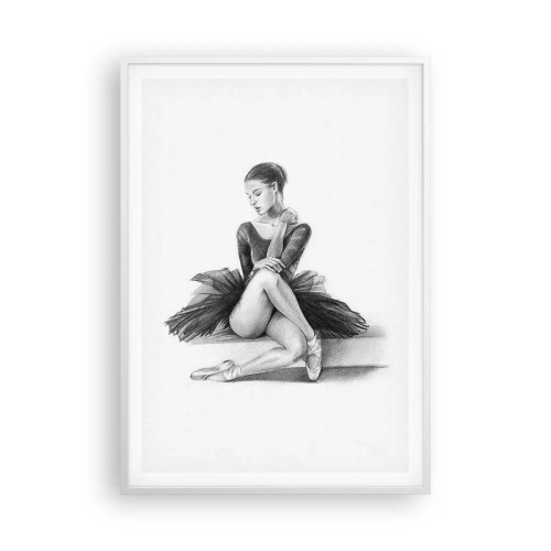 Póster en marco blanco - Amante de la danza - 70x100 cm
