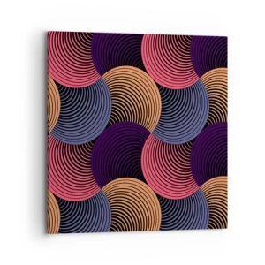 Cuadro sobre lienzo - Impresión de Imagen - En un ritmo circular - 70x70 cm