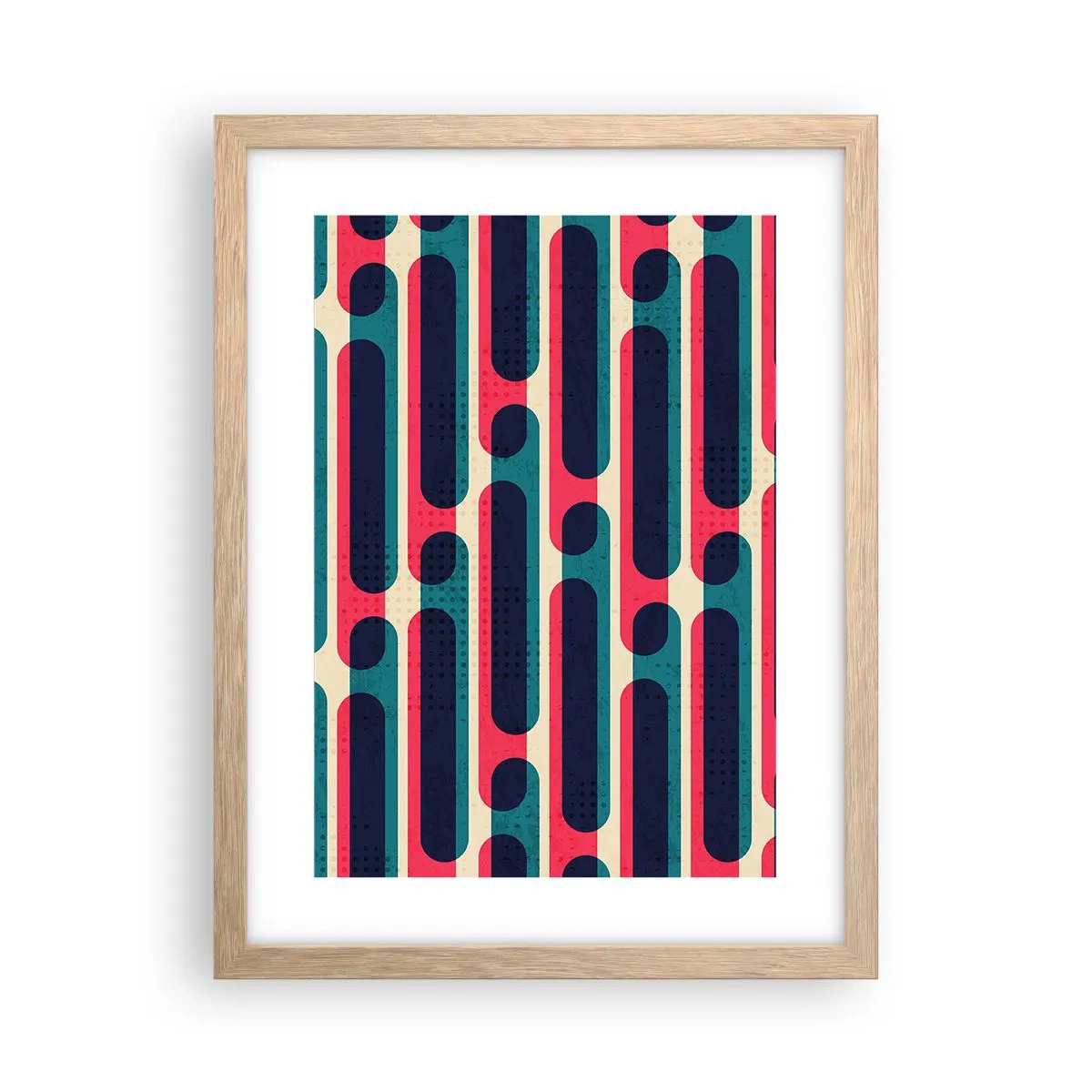 Póster en marco roble claro - Profundidad y relieve - 30x40 cm