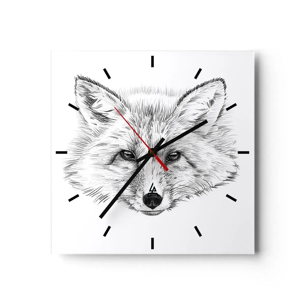 Reloj de pared - Reloj de vidrio - ¿Pueden mentir estos ojos? - 40x40 cm