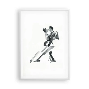 Póster en marco blanco - Todos al son de la música - 70x100 cm