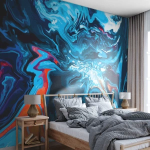 Fotomural Standard Eco - Un viaje al cielo - Abstracción, Pedazo, Patrón moderno - 350x256 cm