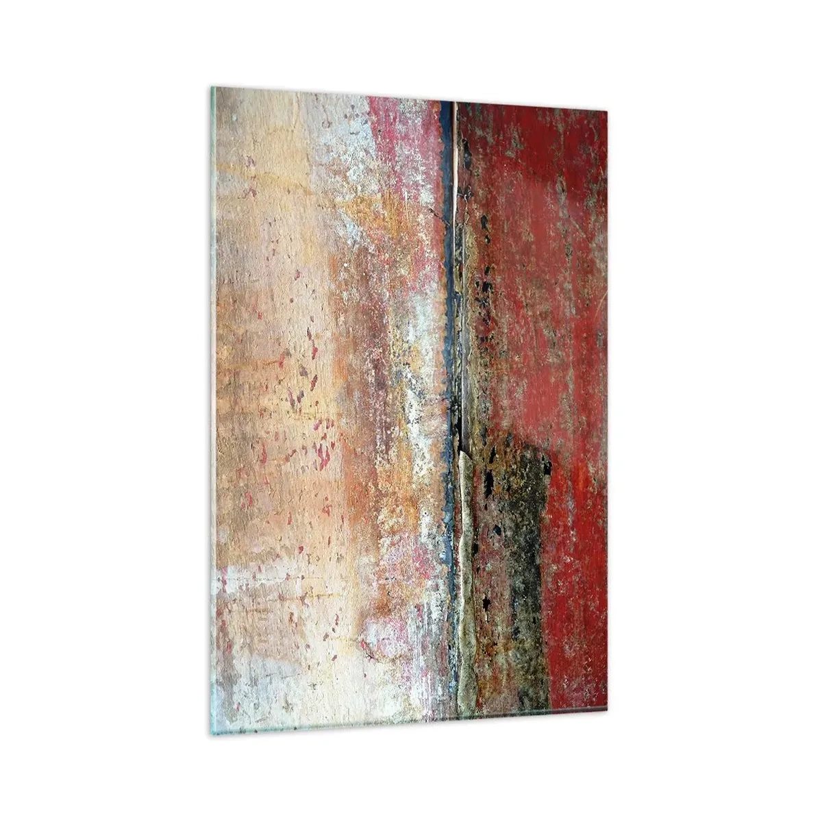 Cuadro sobre vidrio - Impresiones sobre Vidrio - Una composición abstracta inspirada en el mar y la naturaleza. - 80x120cm - Tal vez sea el mar - Decoración de pared moderna para salón y dormitorio ARTTOR