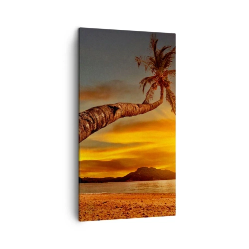 Cuadro sobre lienzo - Impresión de Imagen - Vacaciones exóticas, aventura en el Caribe - 45x80 cm