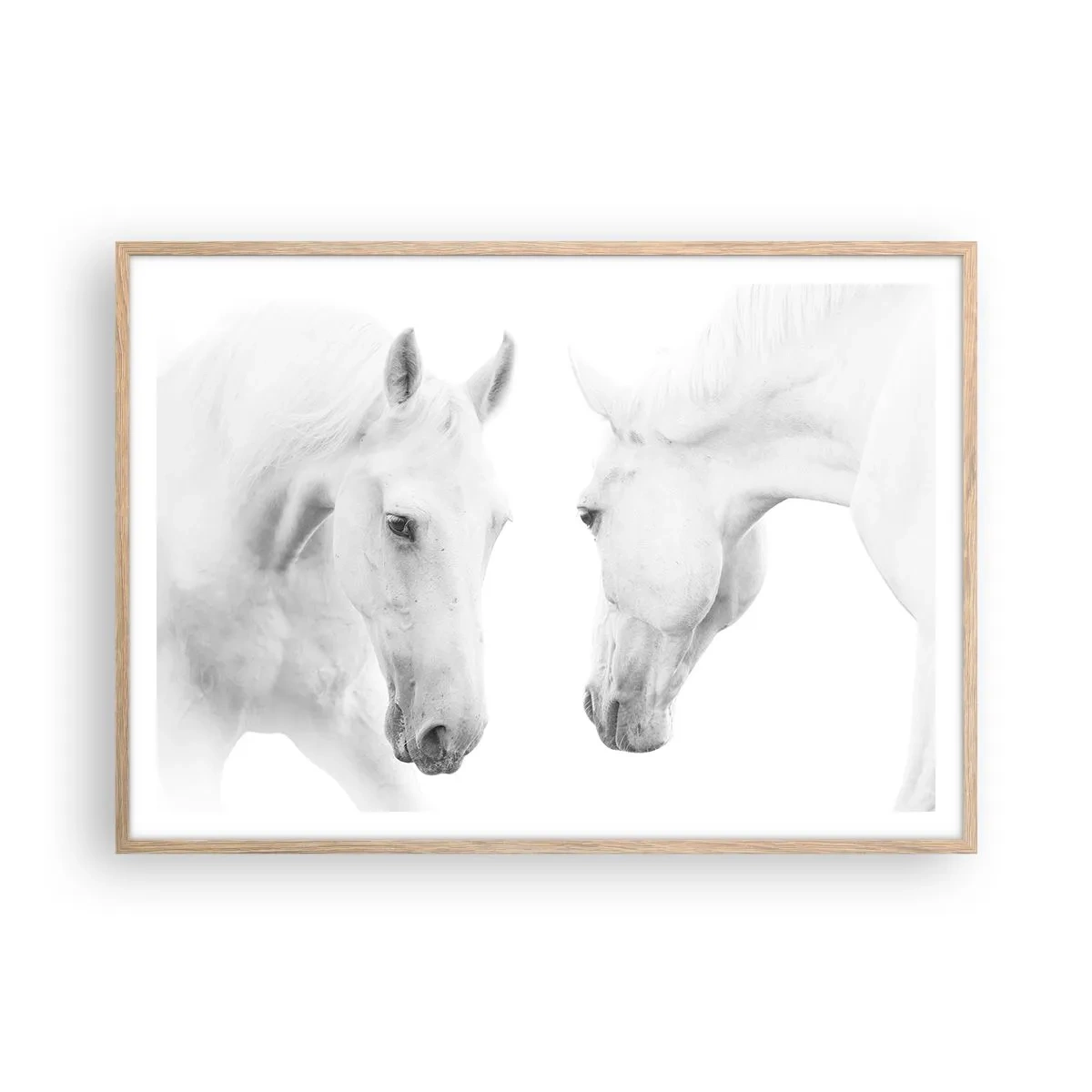 Póster en marco roble claro - ¿Es esto realmente la amistad...? - 100x70 cm