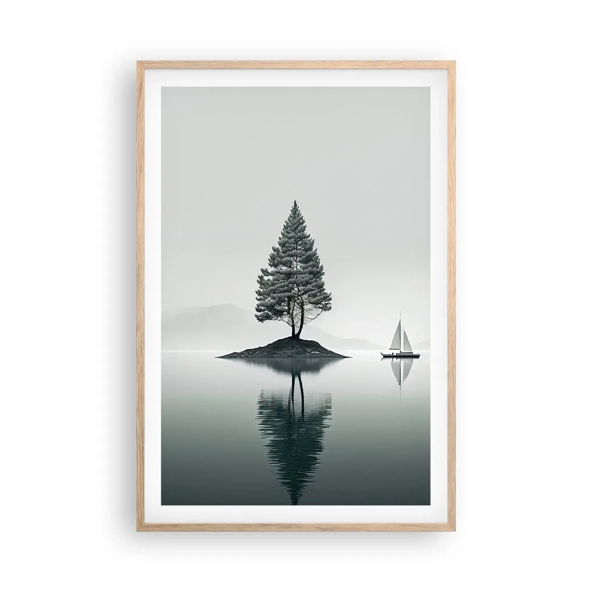 Póster en marco roble claro - Un sueño hecho realidad - 61x91 cm
