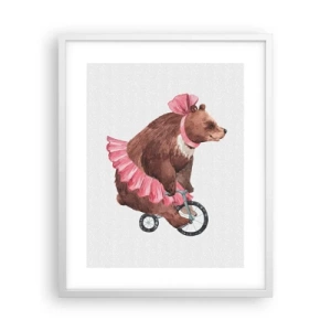 Póster en marco blanco - ¡Qué circo! - 40x50 cm