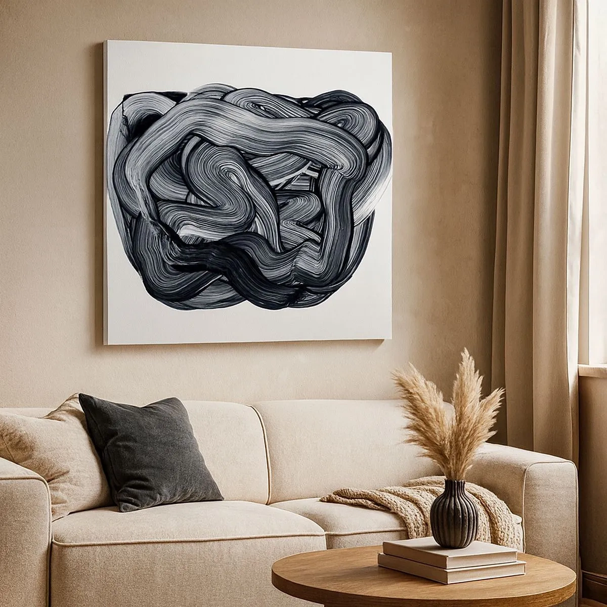 Cuadro sobre lienzo - Impresión de Imagen - No es tan sencillo - 30x30 cm