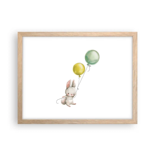 Póster en marco roble claro - ¡Yo también volaré! - 40x30 cm