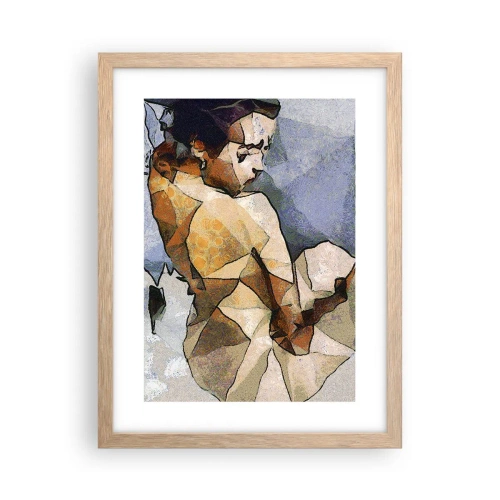 Póster en marco roble claro - En el espíritu del cubismo - 30x40 cm