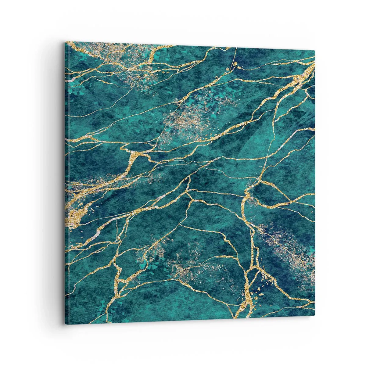 Cuadro sobre lienzo - Impresión de Imagen - Riachuelos de oro - 60x60 cm