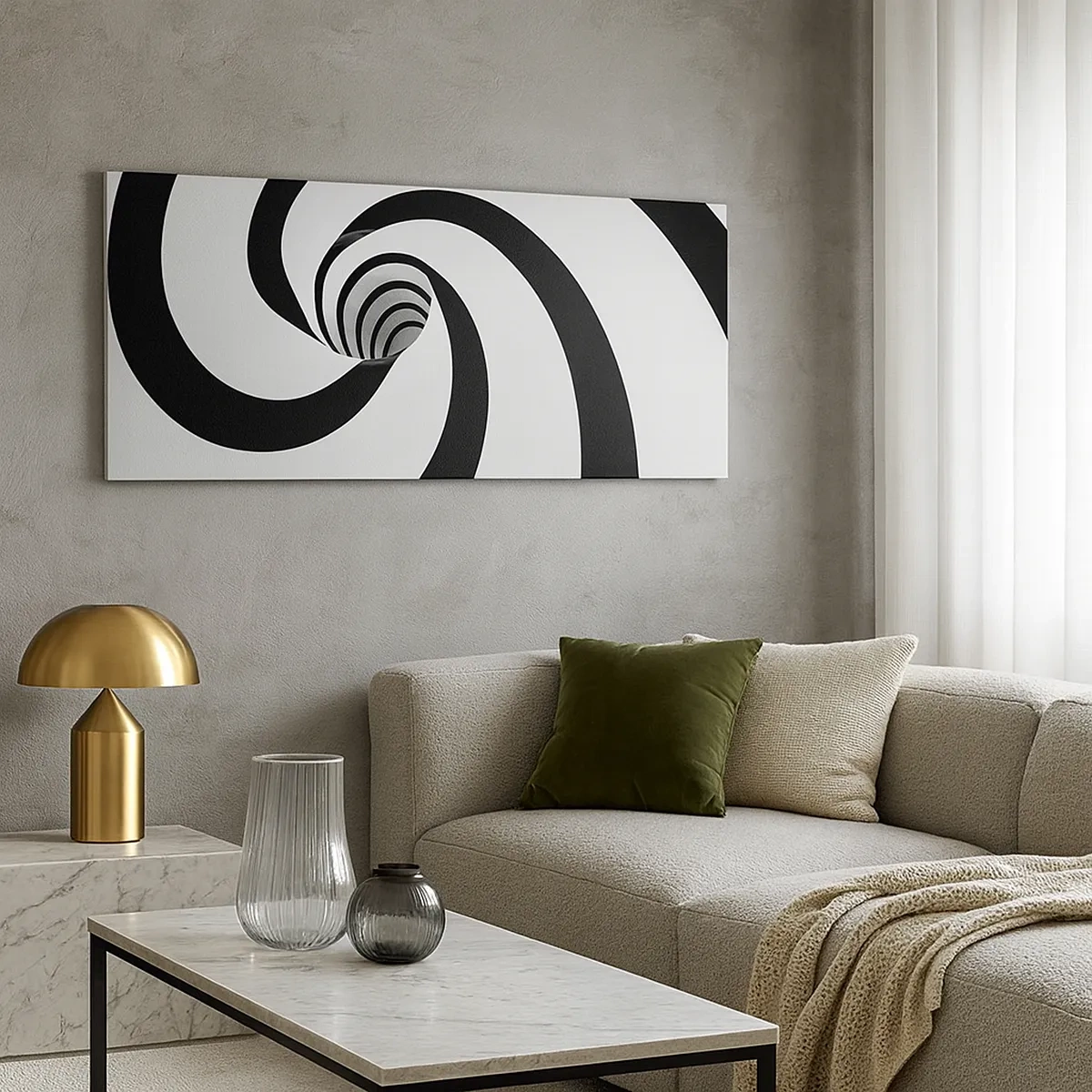 Cuadro sobre lienzo - Impresión de Imagen - ¿Ceder al torbellino? - 30x30 cm