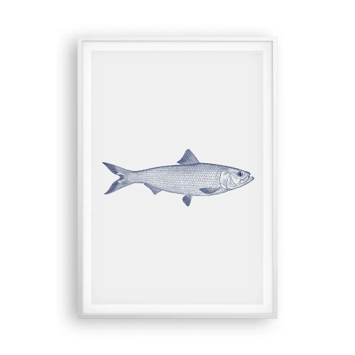 Póster en marco blanco - Saludos desde los mares del norte - 70x100 cm