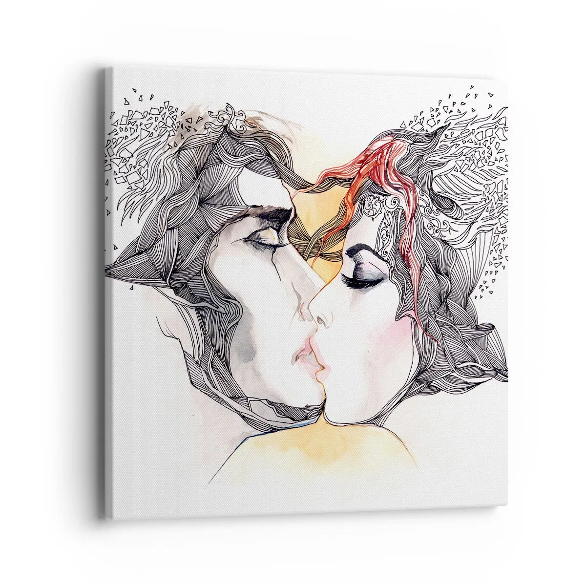 Cuadro sobre lienzo - Impresión de Imagen - El mundo no importa - 40x40 cm