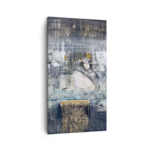 Cuadro sobre lienzo - Impresión de Imagen - Hielo abstracto - 45x80 cm