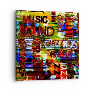 Cuadro sobre lienzo - Impresión de Imagen - Todos los tonos del sonido - 40x40 cm