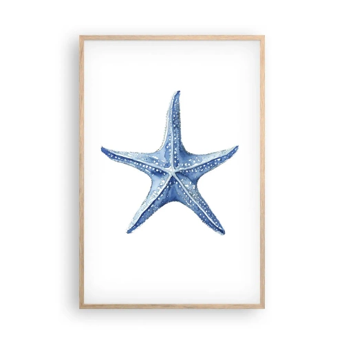 Póster en marco roble claro - Estrella de mar - 61x91 cm