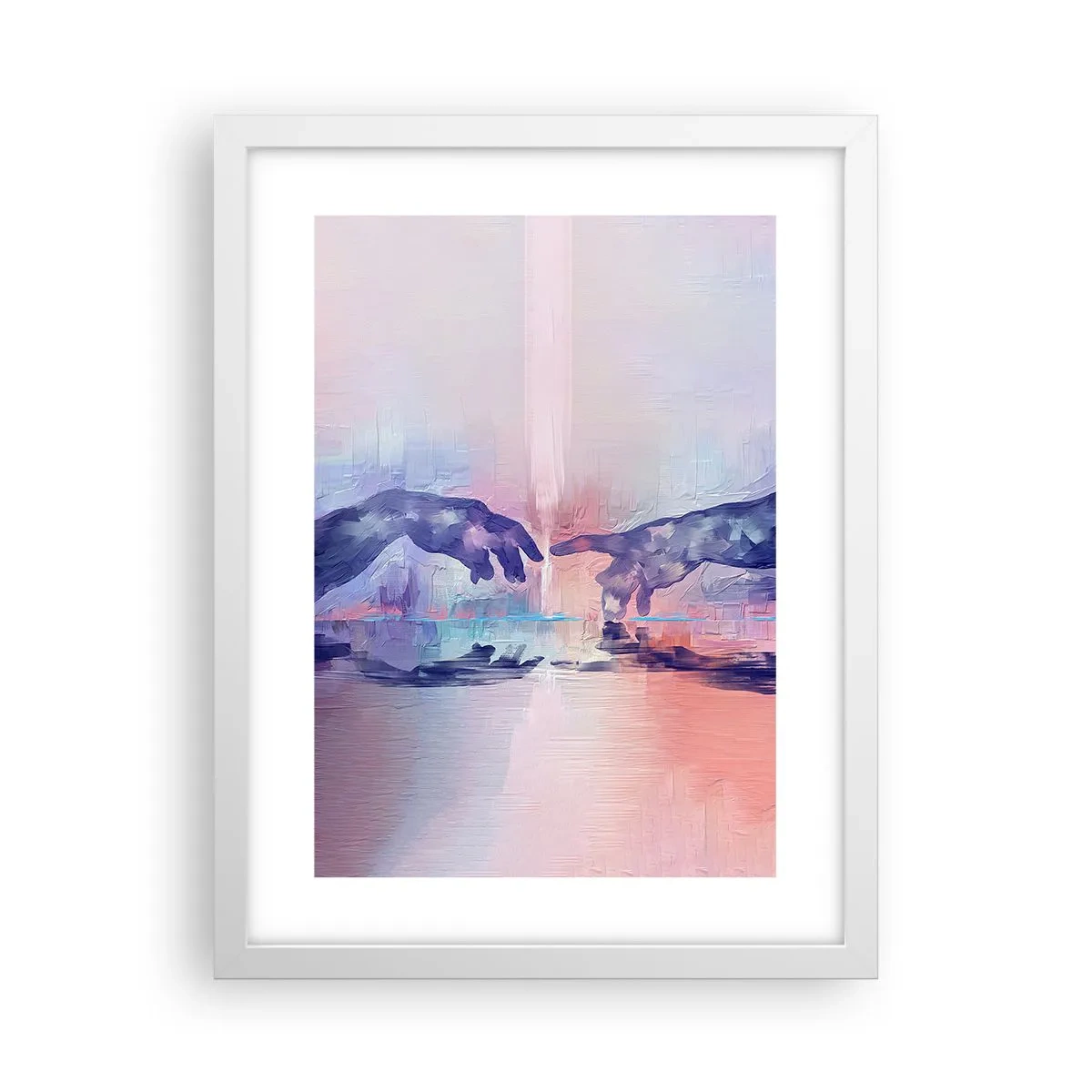Póster en marco blanco - Chispa divina de vida - 30x40 cm