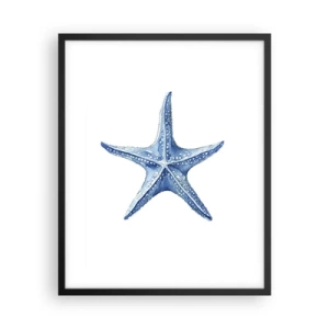 Póster en marco negro - Estrella de mar - 40x50 cm