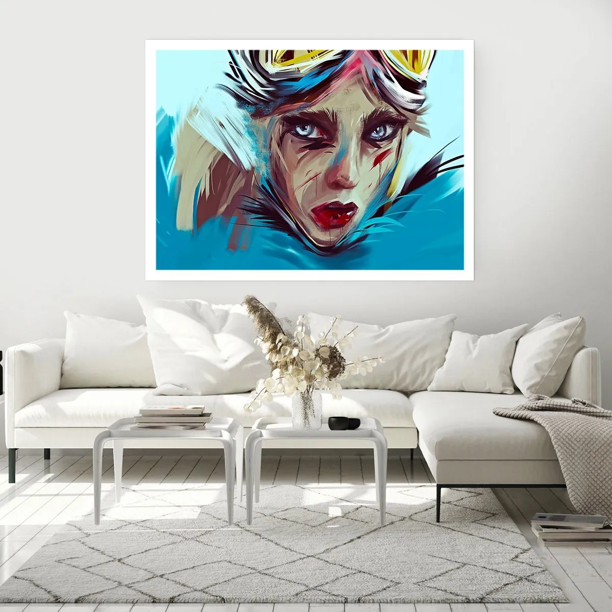 Póster - Guerrera colorida - 40x30 cm