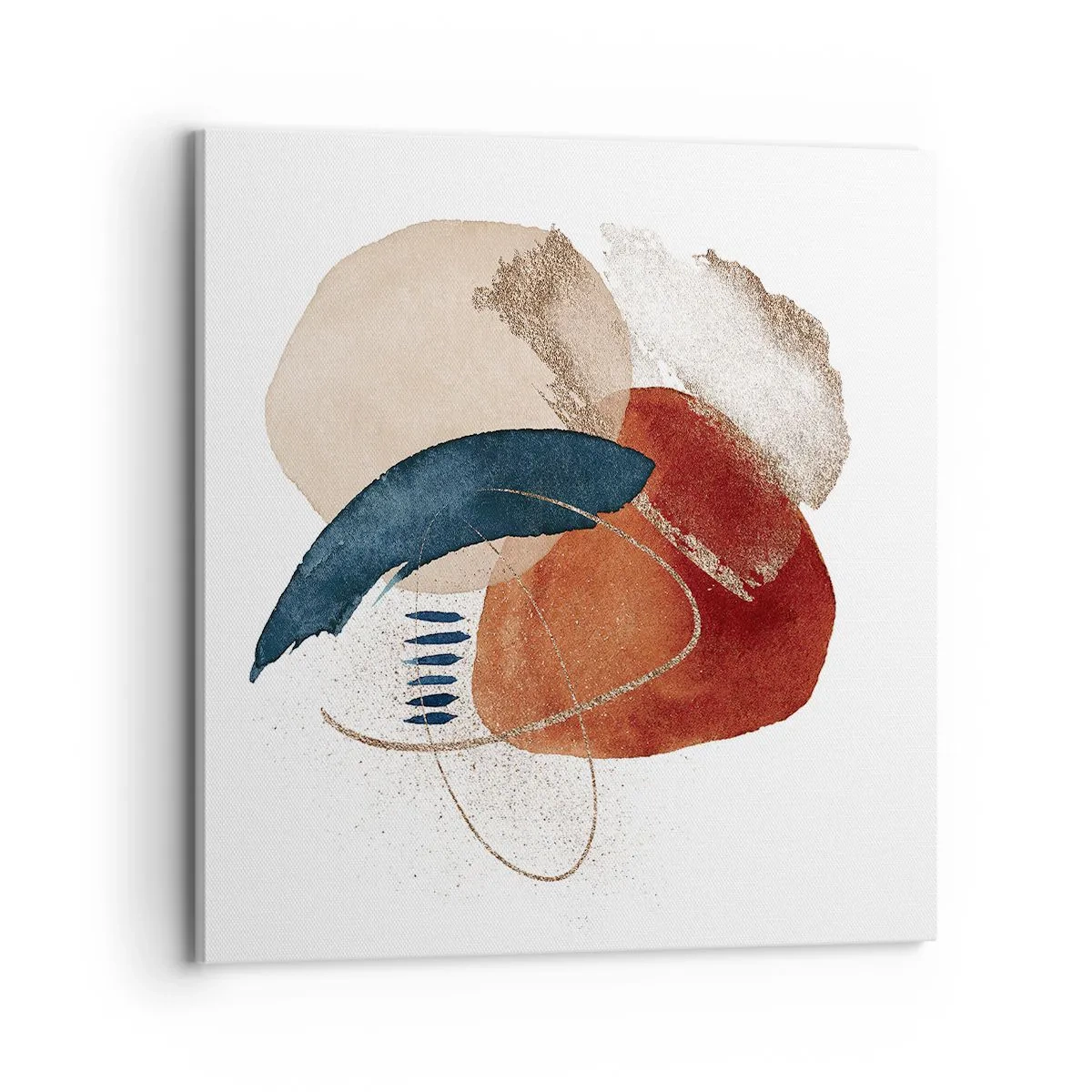 Cuadro sobre lienzo - Impresión de Imagen - Composición ovalada - 70x70 cm