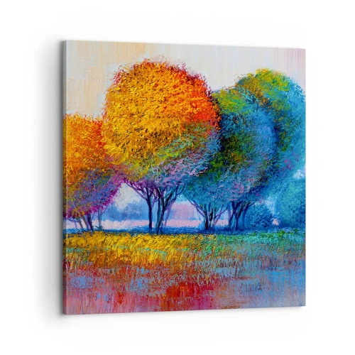 Cuadro sobre lienzo - Impresión de Imagen - Un conjunto de colores llamativos - 60x60 cm