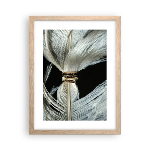 Póster en marco roble claro - ...y no te dejaré.... - 30x40 cm