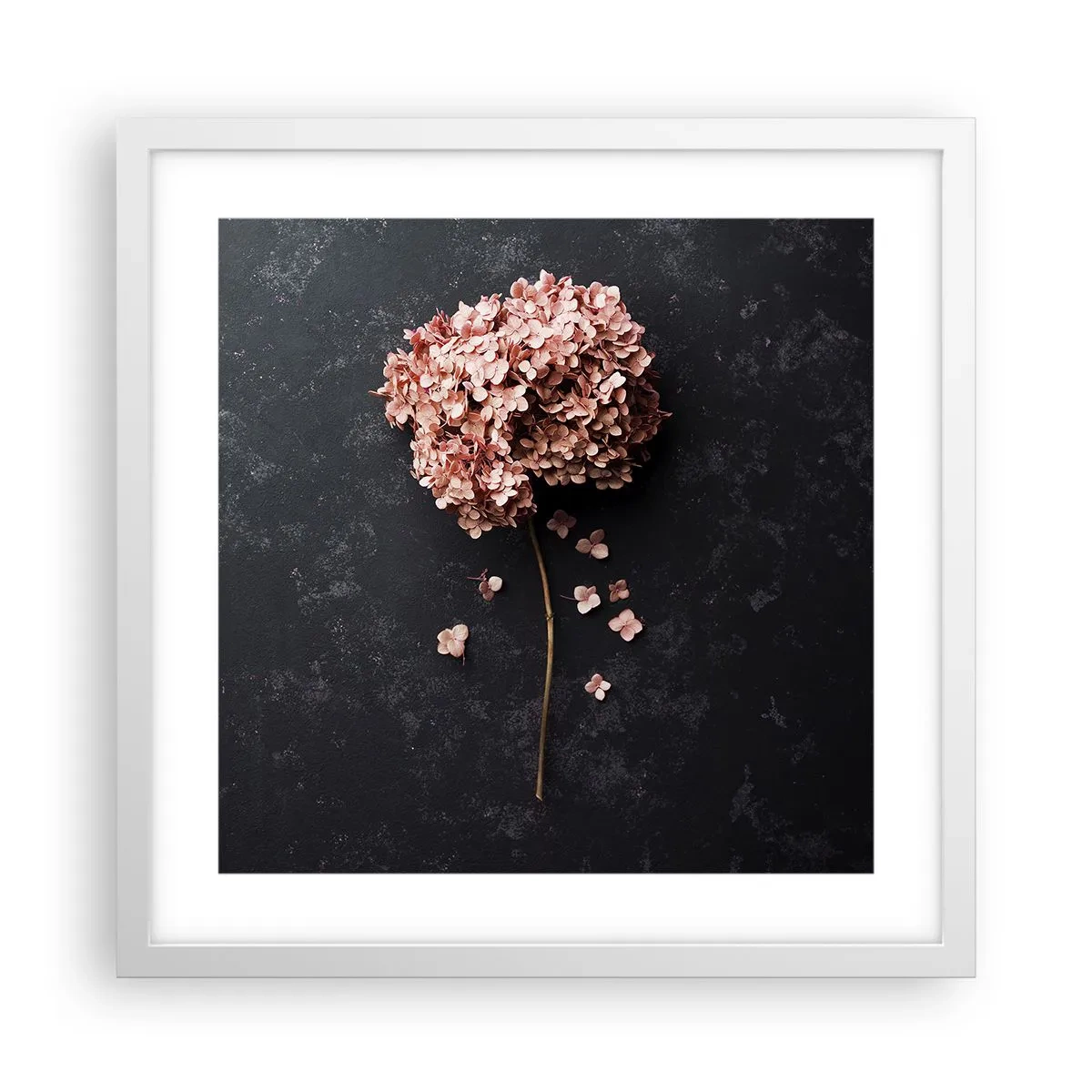 Póster en marco blanco - Un signo verdaderamente romántico - 40x40 cm