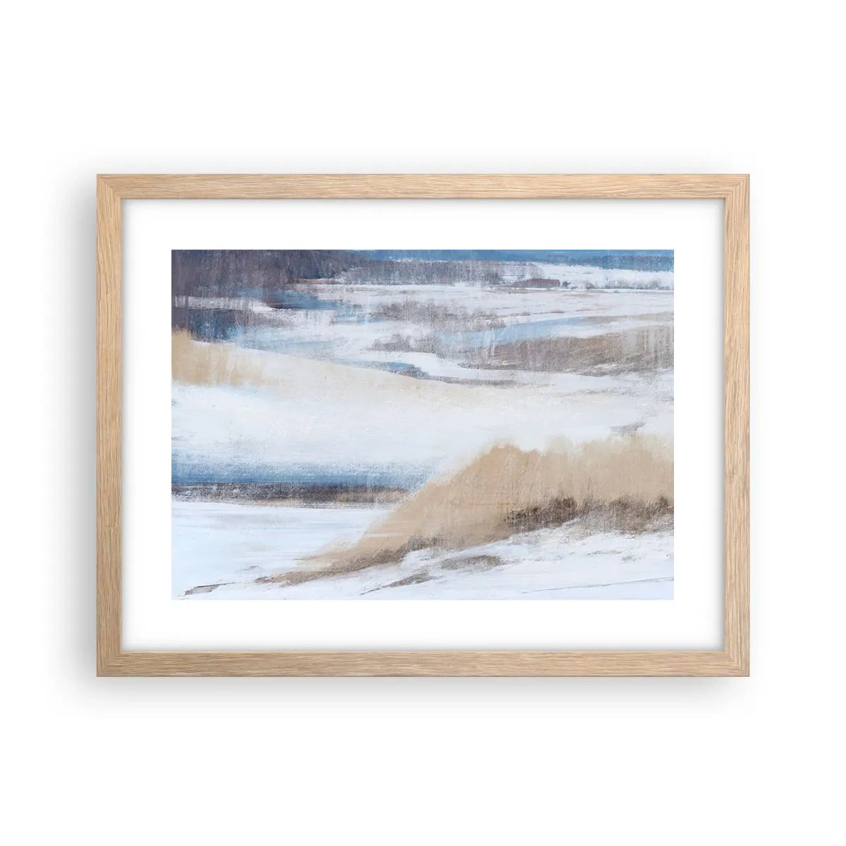 Póster en marco roble claro - Composición invernal - 40x30 cm