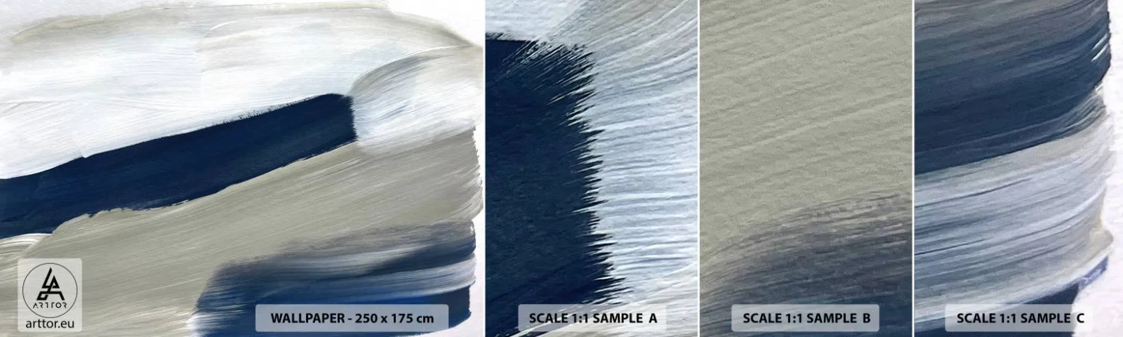 Muestra De Fotomural Standard Eco - Encuentro con el blanco - Pedazo, minimalista, Moderno - 100x30 cm