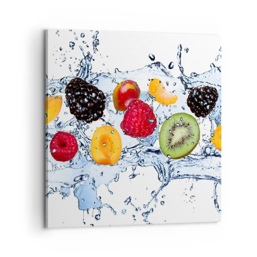 Cuadro sobre lienzo - Impresión de Imagen - Juega con nosotros - 60x60 cm