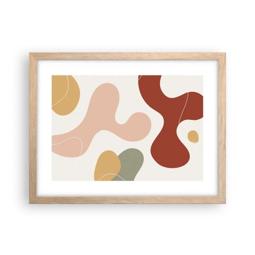 Póster en marco roble claro - La esencia de la pintura - 40x30 cm