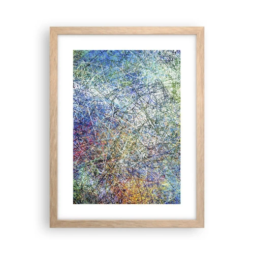 Póster en marco roble claro - No es tan fácil - 30x40 cm