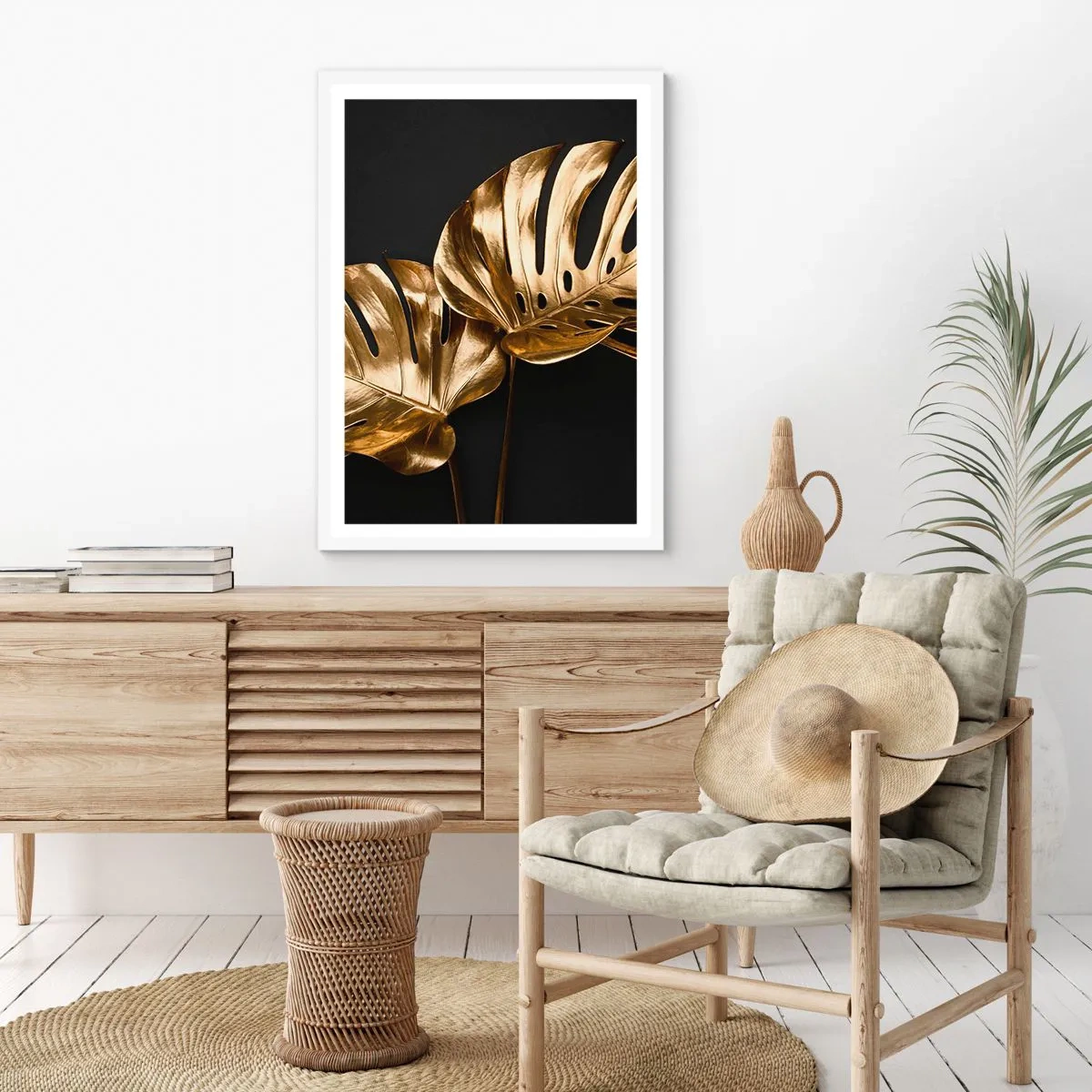 Póster en marco blanco - Tesoros de la naturaleza - 70x100 cm