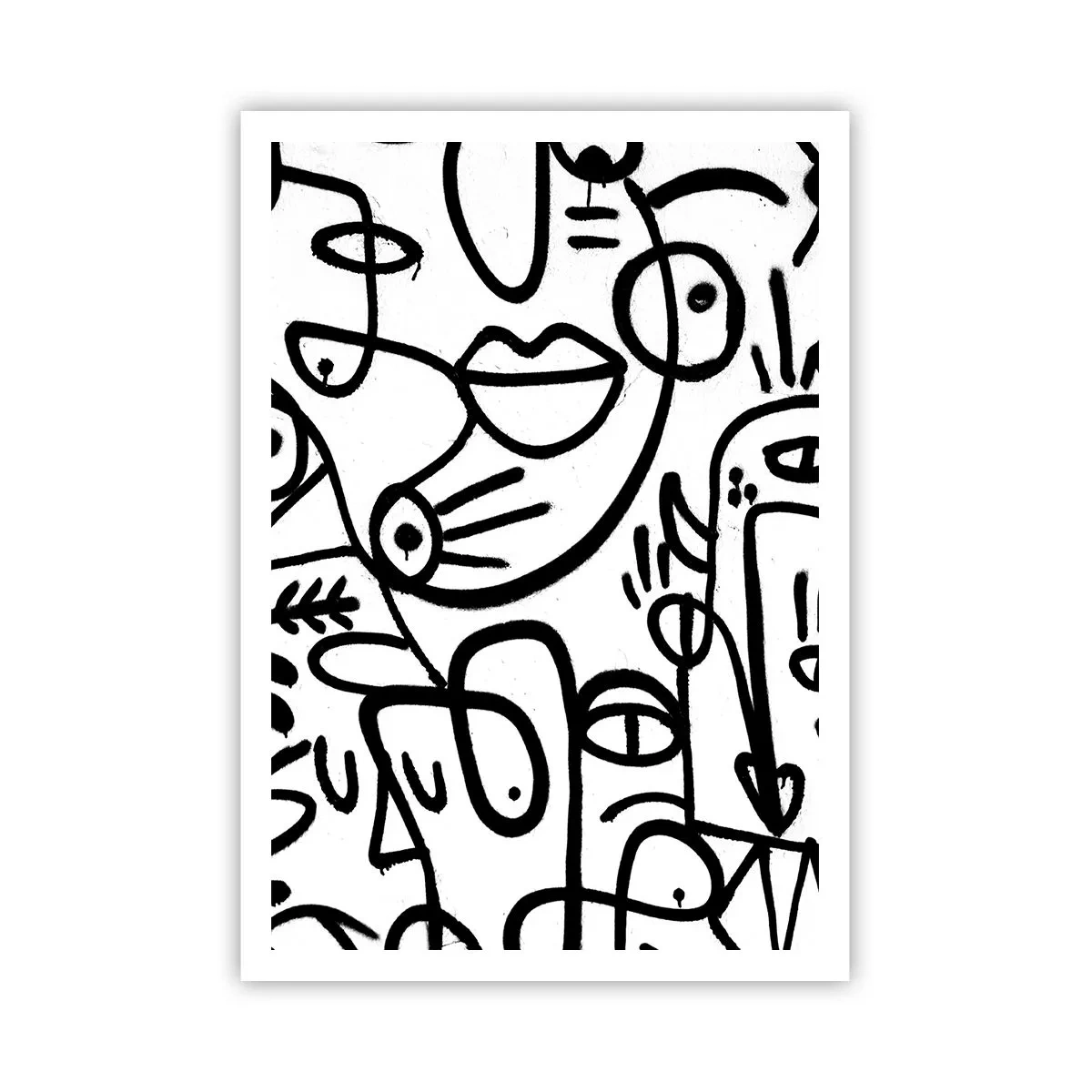 Póster - Rostros y espejismos - 70x100 cm