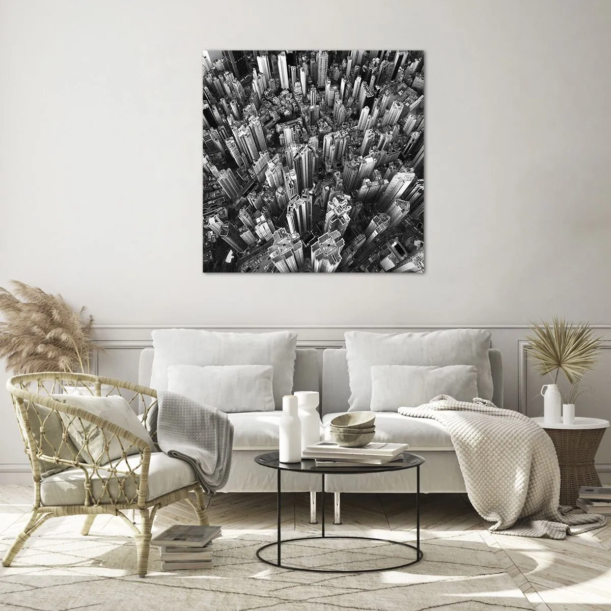 Cuadro sobre vidrio - Impresiones sobre Vidrio - Cada vez más alto - 40x40 cm