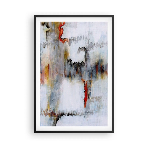 Póster en marco negro - Abstracto sobre el agua - 61x91 cm