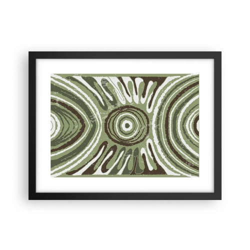 Póster en marco negro - Explosión de emociones - 40x30 cm