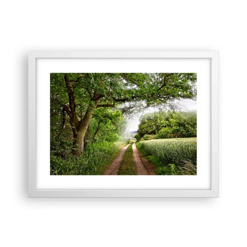 Póster en marco blanco - Ensueño - 40x30 cm