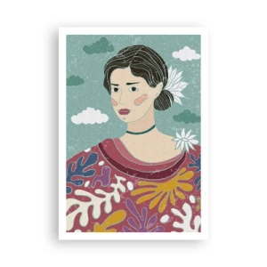 Póster - Con melancolía en la mirada - 70x100 cm