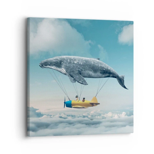 Cuadro sobre lienzo - Impresión de Imagen - ¿Por qué no? - 30x30 cm