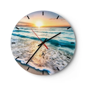 Reloj de pared - Reloj de vidrio - Un espectáculo digno de ver - 40x40 cm