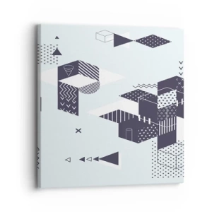 Cuadro sobre lienzo - Impresión de Imagen - Las matemáticas en el alma - 30x30 cm