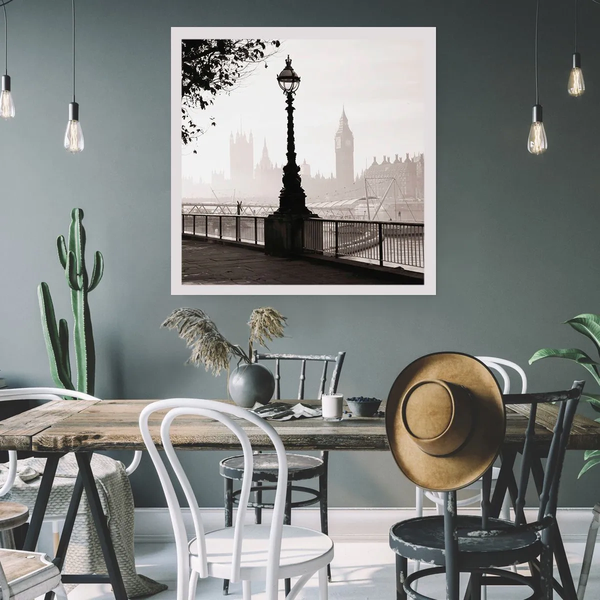 Póster - La mañana de Londres - 60x60 cm